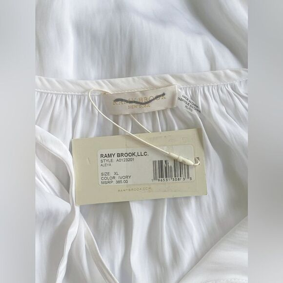 Ramy Brook Aleya Eyelet-Sleeve Peasant Top size XL - Picture 14 of 14